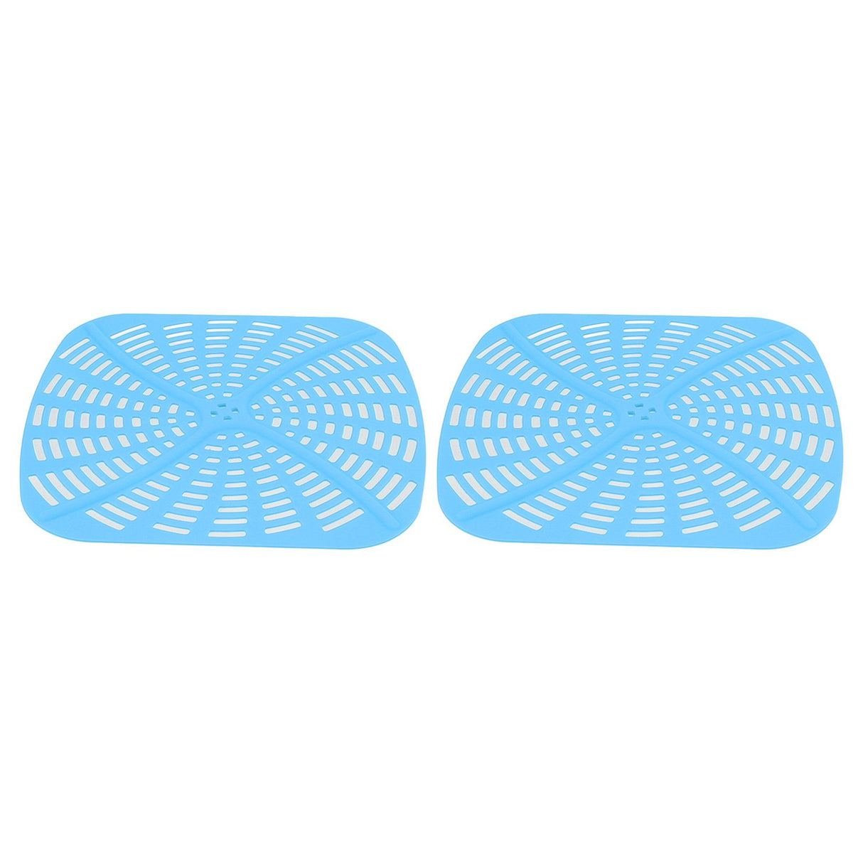 2pcs Fryer Reusable Silicone Fryer Liner Scratch Resistant Silicone Liner Mat for Ninja Foodi AG301 Fryer Blue