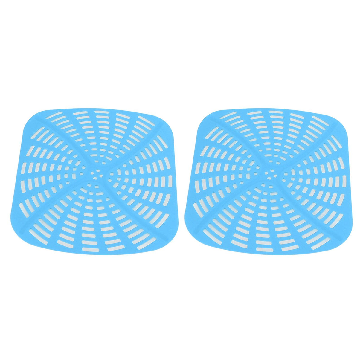 2pcs Fryer Reusable Silicone Fryer Liner Scratch Resistant Silicone Liner Mat for Ninja Foodi AG301 Fryer Blue
