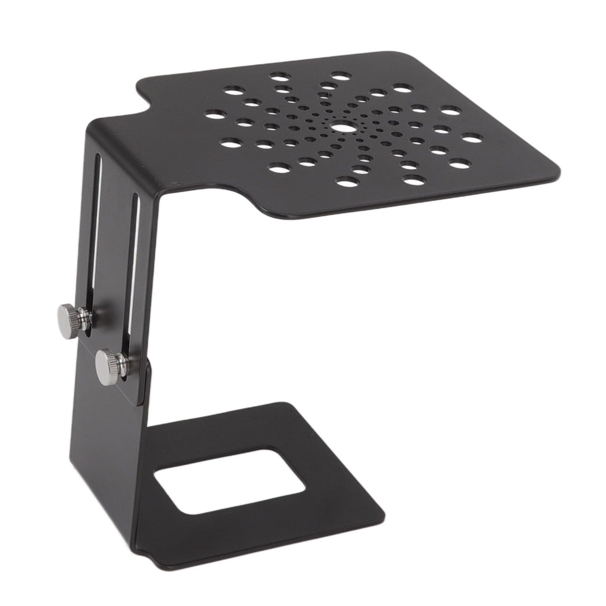 Coffee Machine Scale Rack Stainless Steel Height Adjustable Leakage Design Coffee Electronic Weighing Rack for Home Bar Black