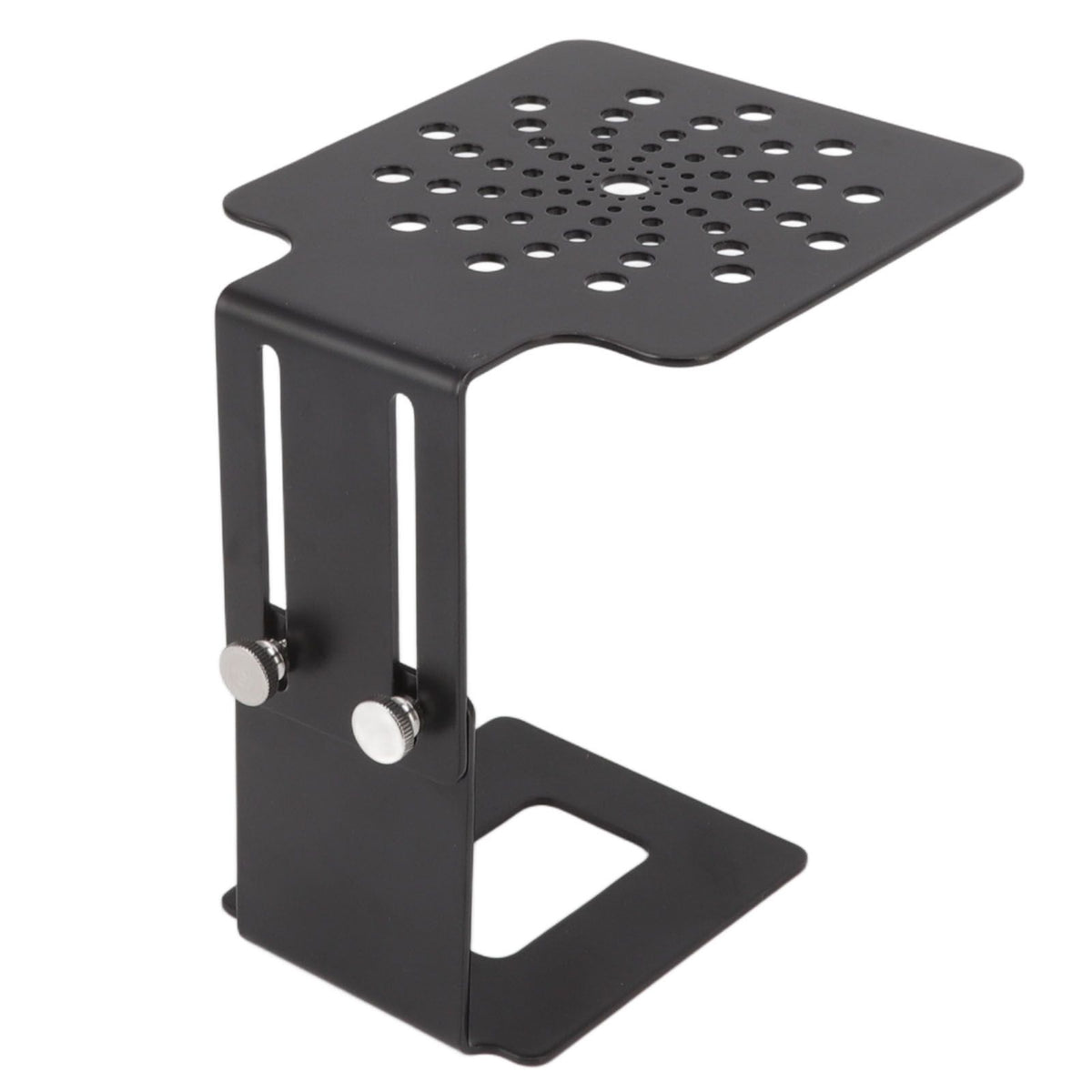 Coffee Machine Scale Rack Stainless Steel Height Adjustable Leakage Design Coffee Electronic Weighing Rack for Home Bar Black