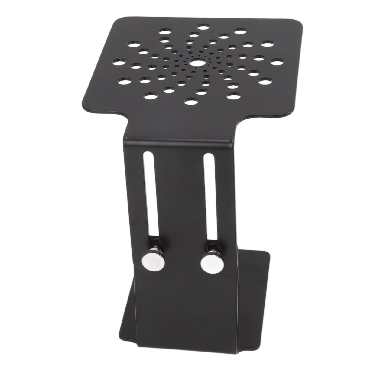 Coffee Machine Scale Rack Stainless Steel Height Adjustable Leakage Design Coffee Electronic Weighing Rack for Home Bar Black