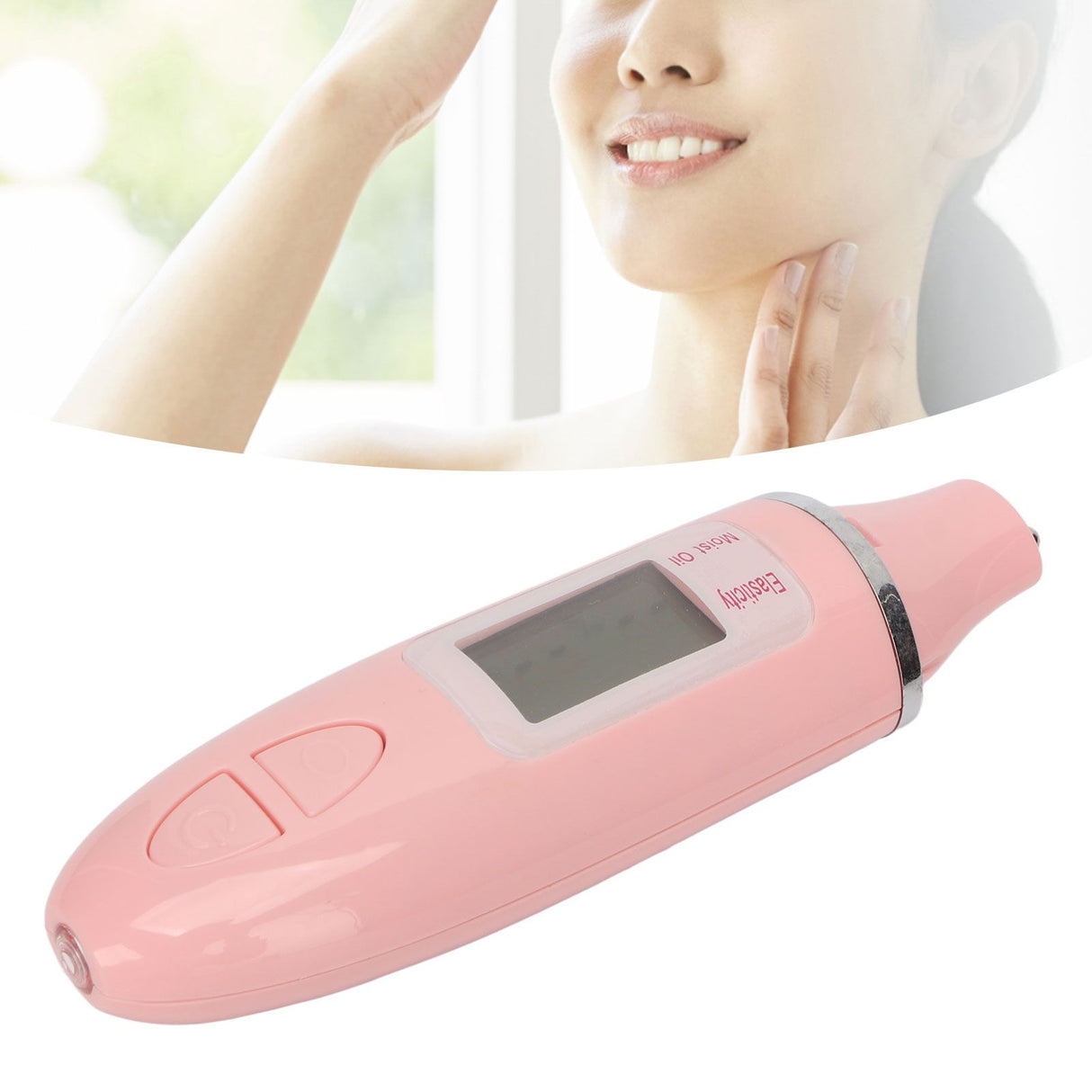 Digital Skin Moisture Meter Portable Skin Care Water Oil Tester Detector for Beauty Salon Spa Home
