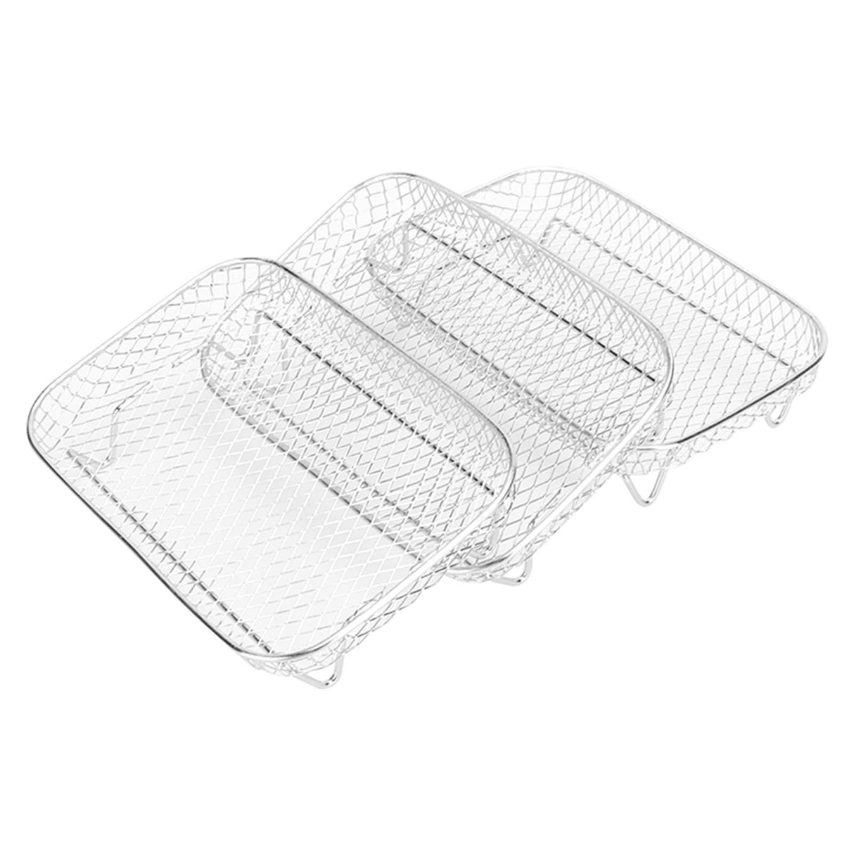 3 Layer Fryer Grilling Rack Stainless Steel Fryer Stakable Racks Household Kitchen Accessories