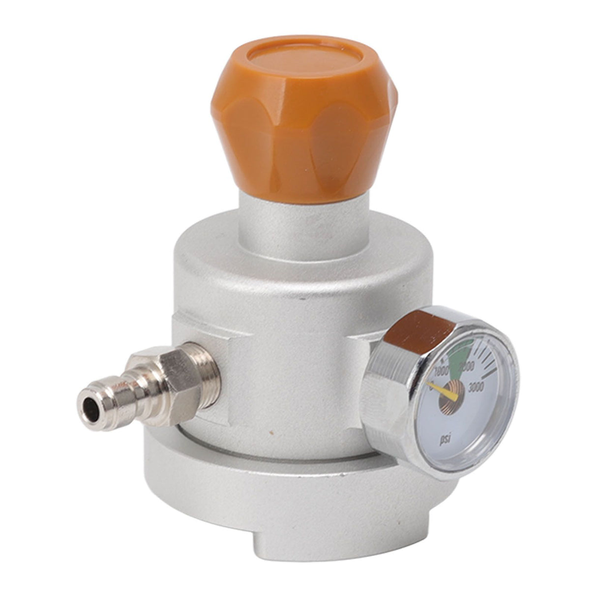 Soda Maker Adapter Aluminum Corrosion Rust Resistance CO2 Refill Connector with Pressure Gauge 8mm Male Quick Plug