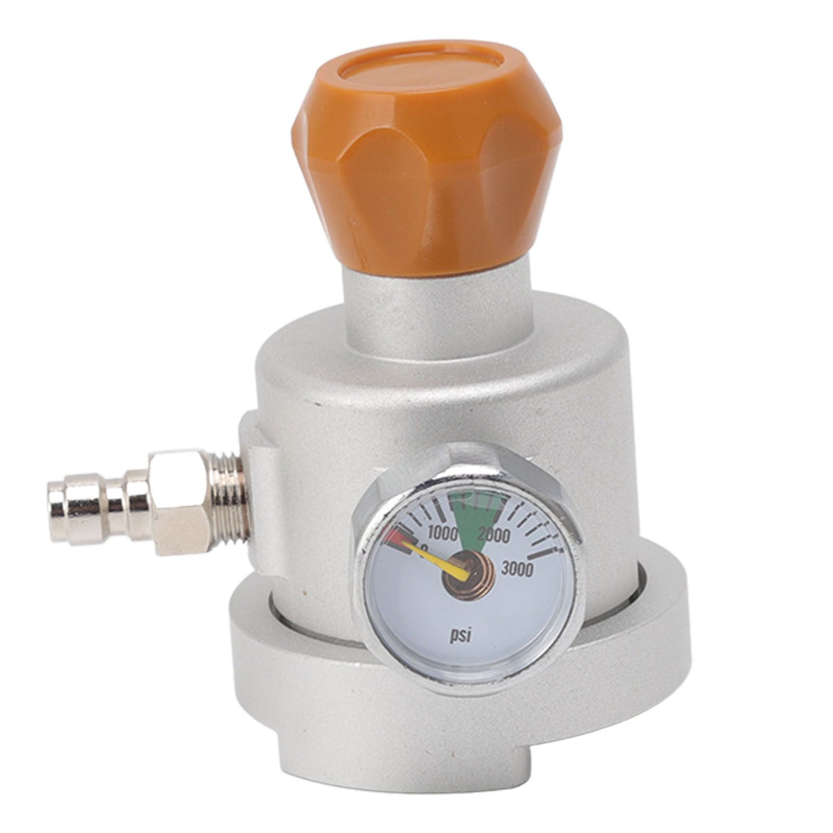 Soda Maker Adapter Aluminum Corrosion Rust Resistance CO2 Refill Connector with Pressure Gauge 8mm Male Quick Plug