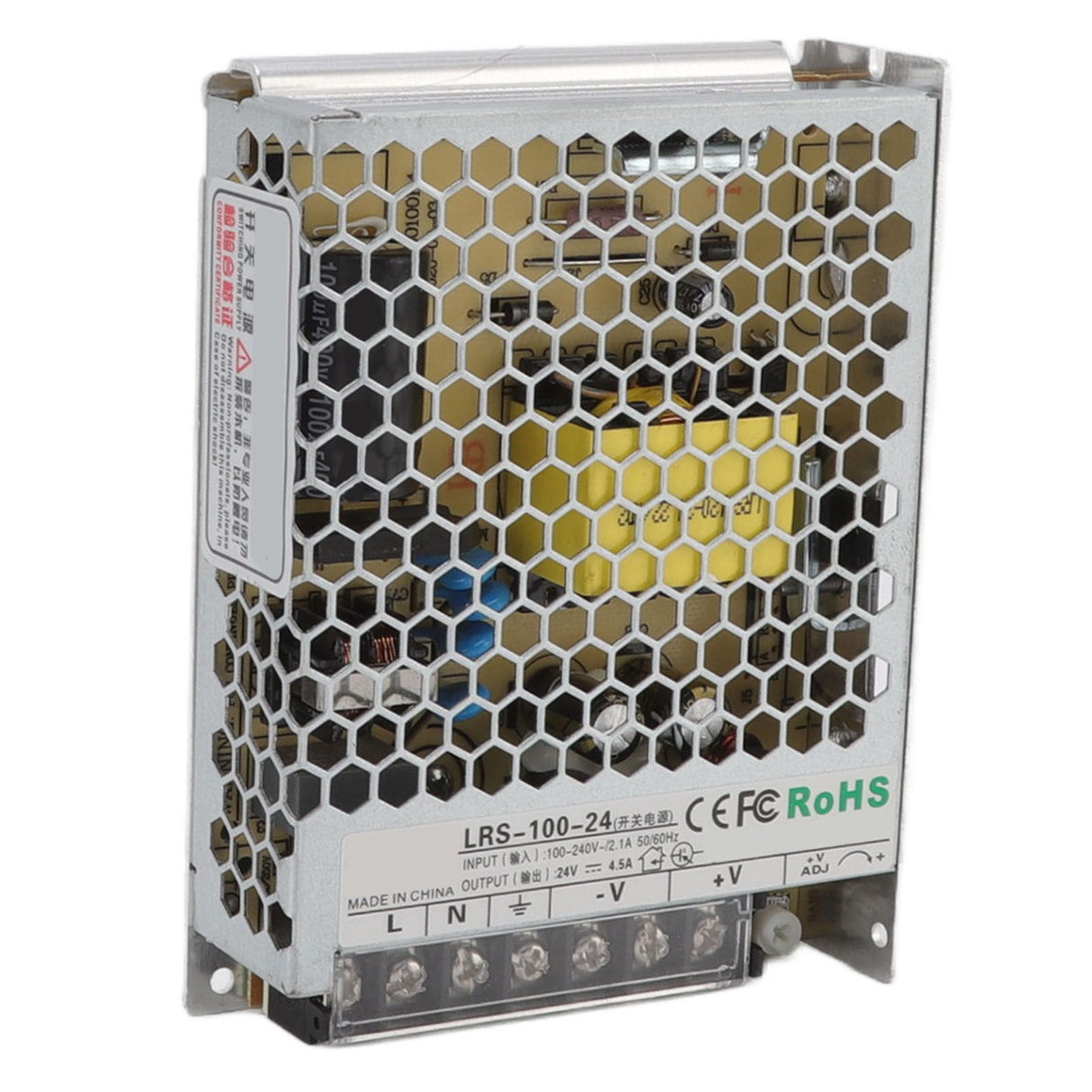 LRS Switching Power Supply Light Transformer for Industrial Automation Control Military Equipment Scientific Research Equipment 100‑240V LRS 100W 24V 4.5A