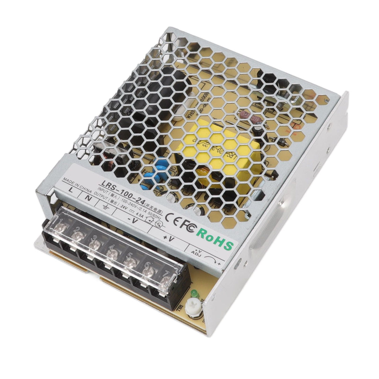 LRS Switching Power Supply Light Transformer for Industrial Automation Control Military Equipment Scientific Research Equipment 100‑240V LRS 100W 24V 4.5A