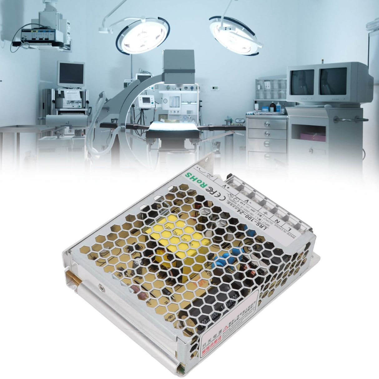 LRS Switching Power Supply Light Transformer for Industrial Automation Control Military Equipment Scientific Research Equipment 100‑240V LRS 100W 24V 4.5A