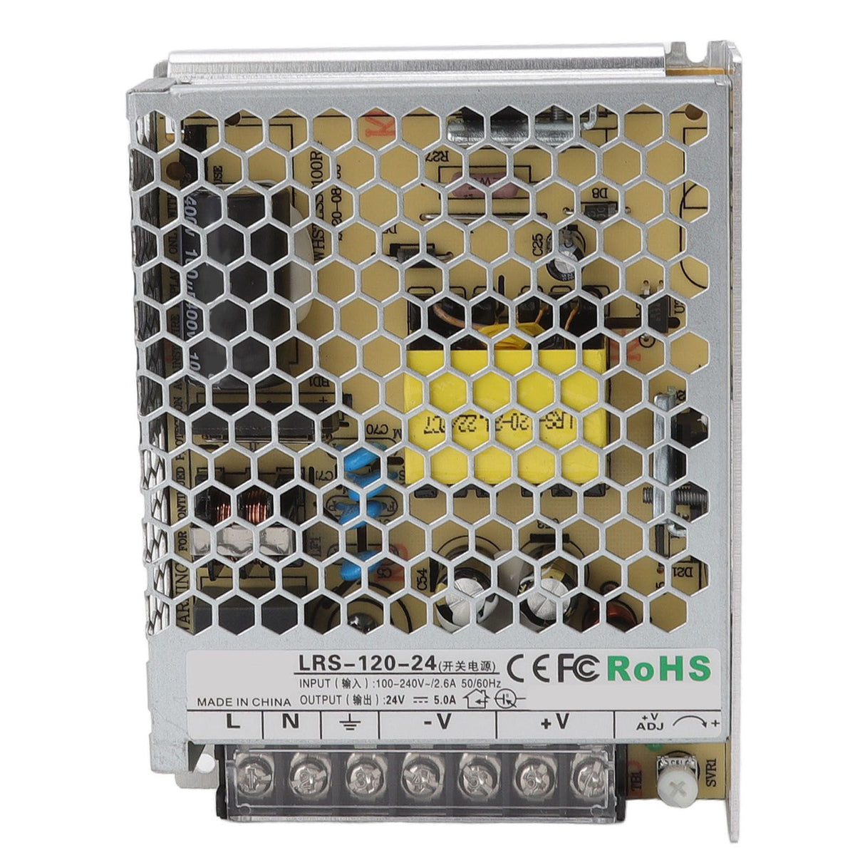LRS Switching Power Supply Light Transformer for Industrial Automation Control Military Equipment Scientific Research Equipment 100‑240V LRS 120W 24V 5A