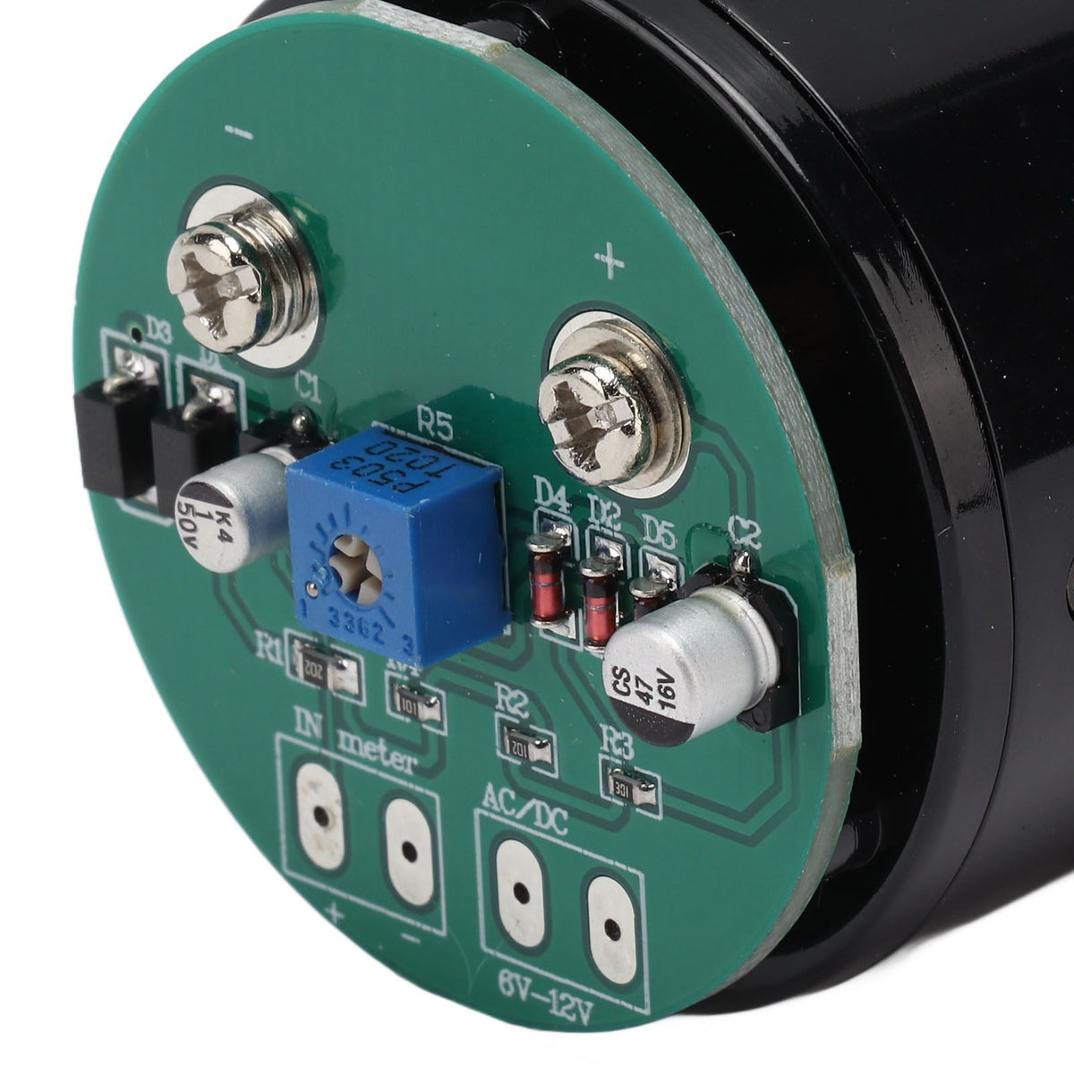 VU Panel Meter Professional VU Meter Audio Level Amp Amplifier with Driver Board AC DC 6‑12V 55mA CQ 45H