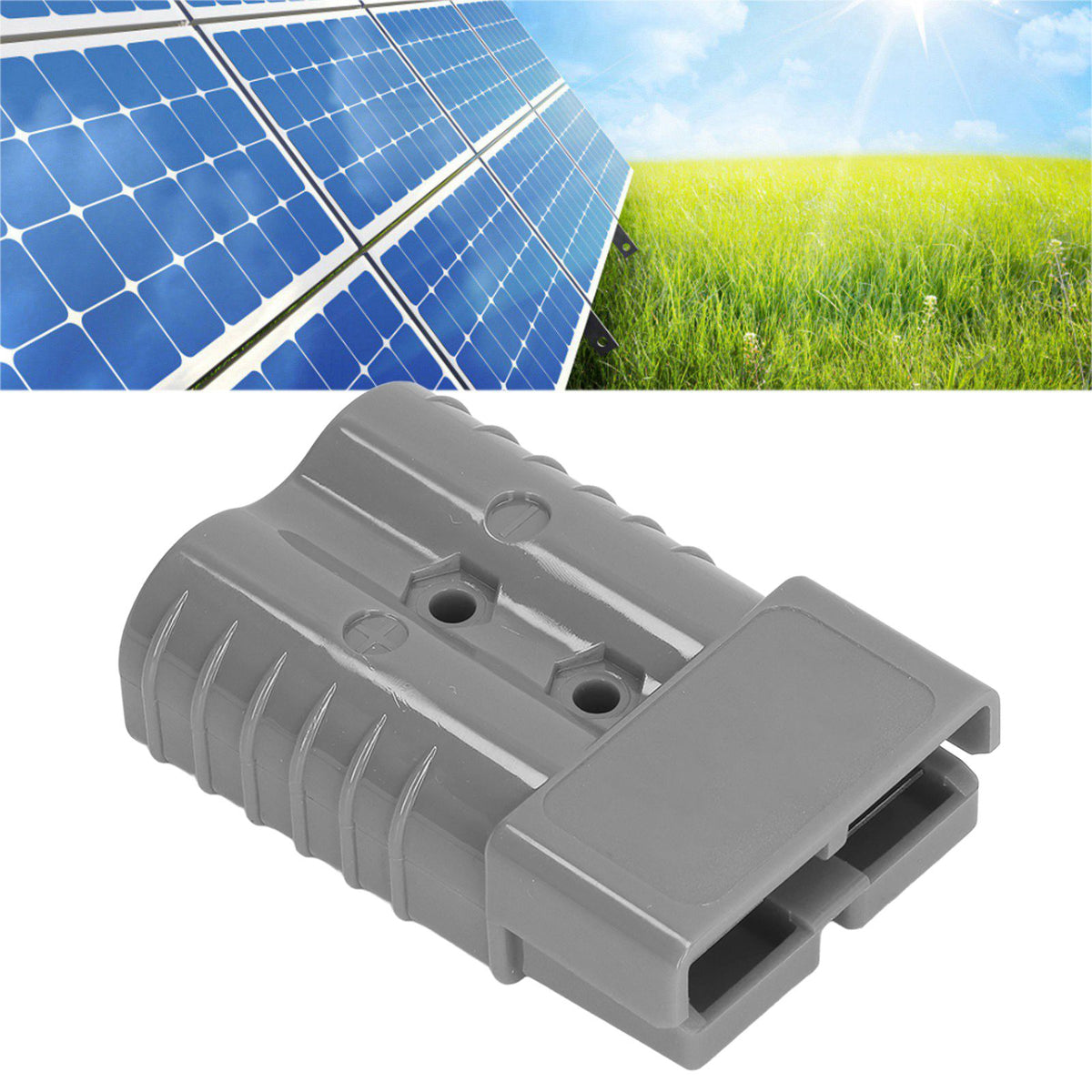 350A 600V Plug Connector SH350 Double Pole High Current Battery Quick Connector Kit for Car Solar Caravan Boat Forklift Grey