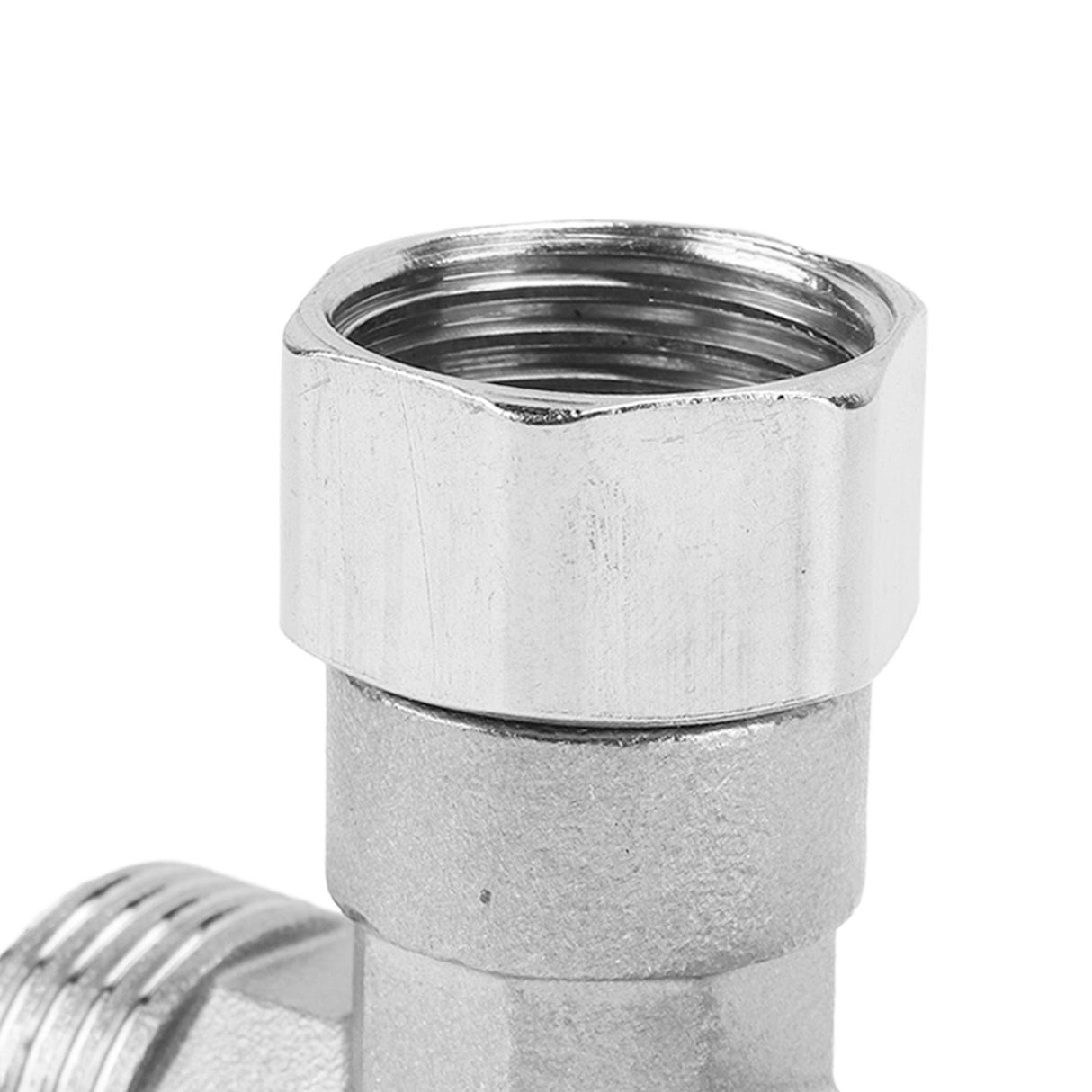 Pipe Fitting 3 Way Tee 304 Stainless Steel Hose Connector Pipeline Adapter G1/2 for Water Air 2 Female Thread Joint and 1 Male Thread Joint