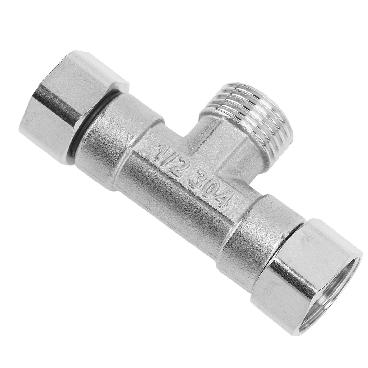 Pipe Fitting 3 Way Tee 304 Stainless Steel Hose Connector Pipeline Adapter G1/2 for Water Air Middle Male Thread