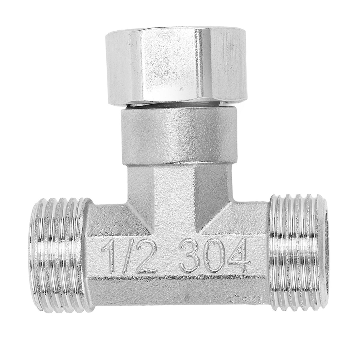 Pipe Fitting 3 Way Tee 304 Stainless Steel Hose Connector Pipeline Adapter G1/2 for Water Air Middle Female Thread