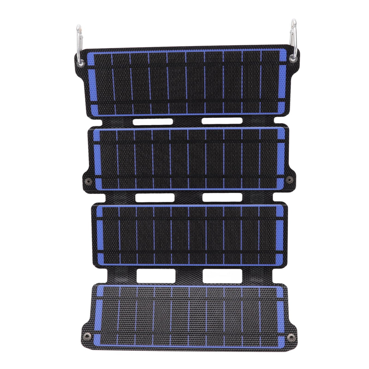 Solar Panel Folding Monocrystalline Silicon 2 USB Output Flexible ETFE Solar Panel 14W 5V Blue