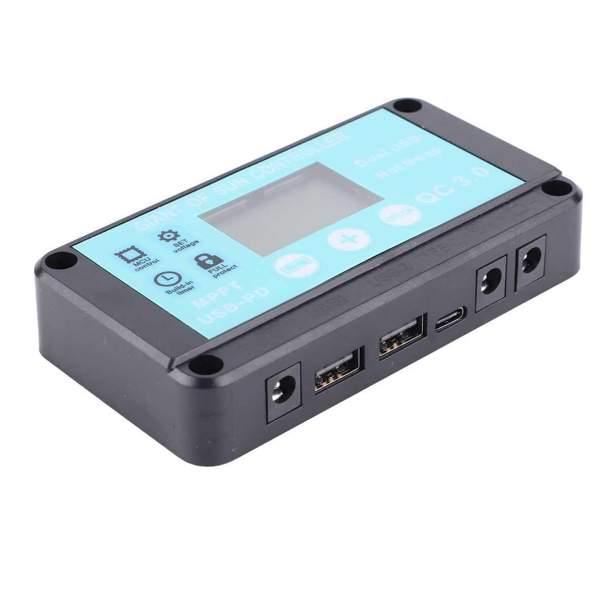 Solar Panels 1 for 5 50W Solar Panel Battery Charger with MPPT 100A Controller for 12V Battery and DC Charging Equipment