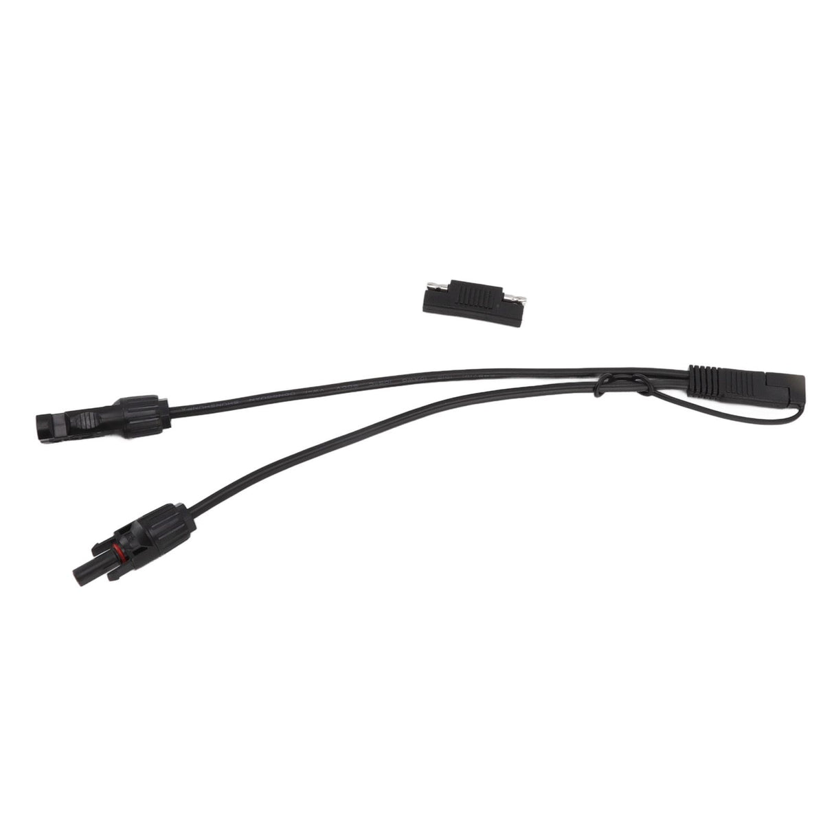 10AWG Solar Panel to SAE Adapter Cable SAE Solar Extension Cable for Automobiles Motorcycles 0.35m Black