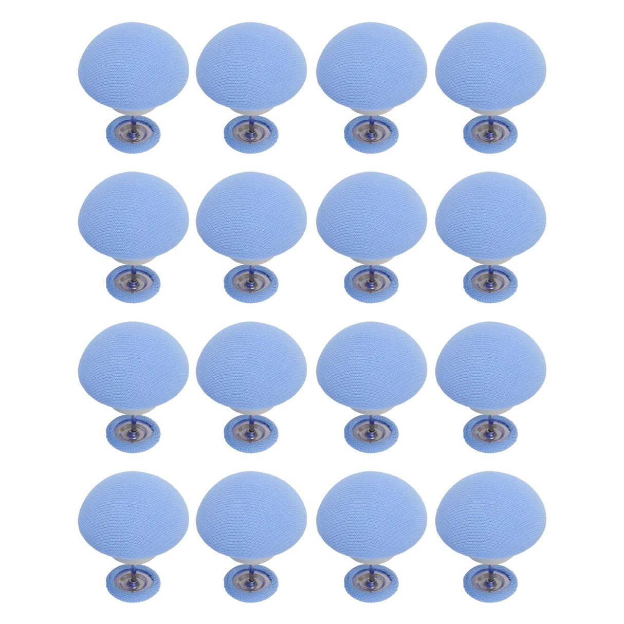 16PCS Bed Duvet Sheet Fixing Clip Mushroom Shaped Cloth Needle Plastic Quilt Fixator for Home Cushion Blue
