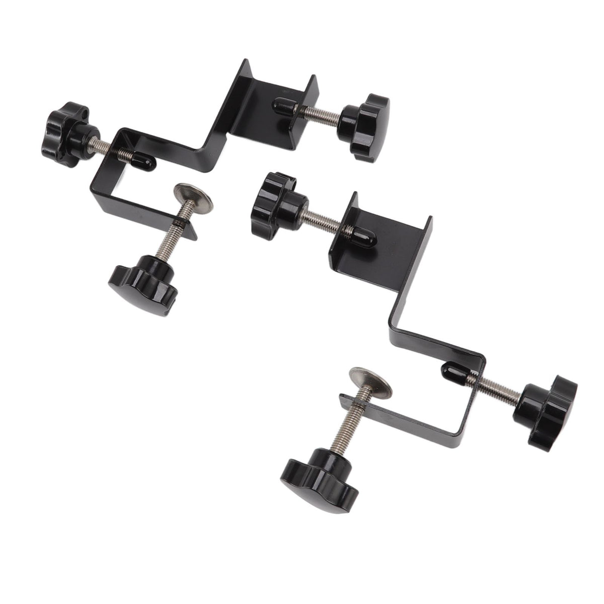 2 PCS Cabinet Drawer Installation Clamps Left Right Side Drawer Jig Rocker Arm Cabinet Front Drawer Woodworking Clamps Black