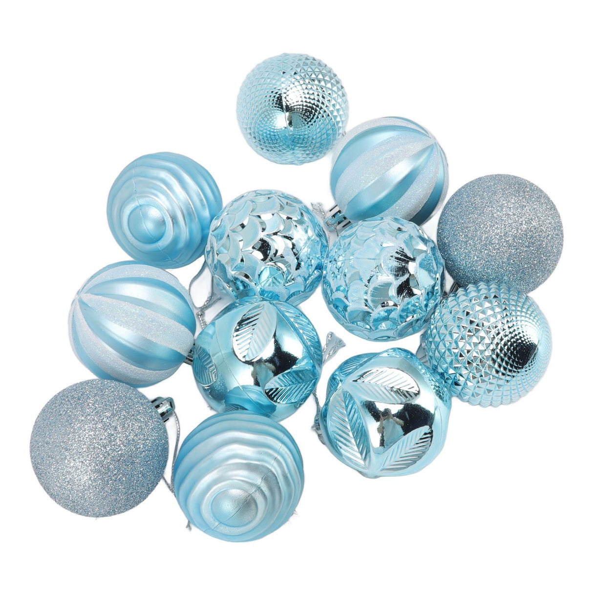 Christmas Tree Balls Ornaments Christmas Tree Decorations for Family Parties Garden Dinners Birthday Parties Blue