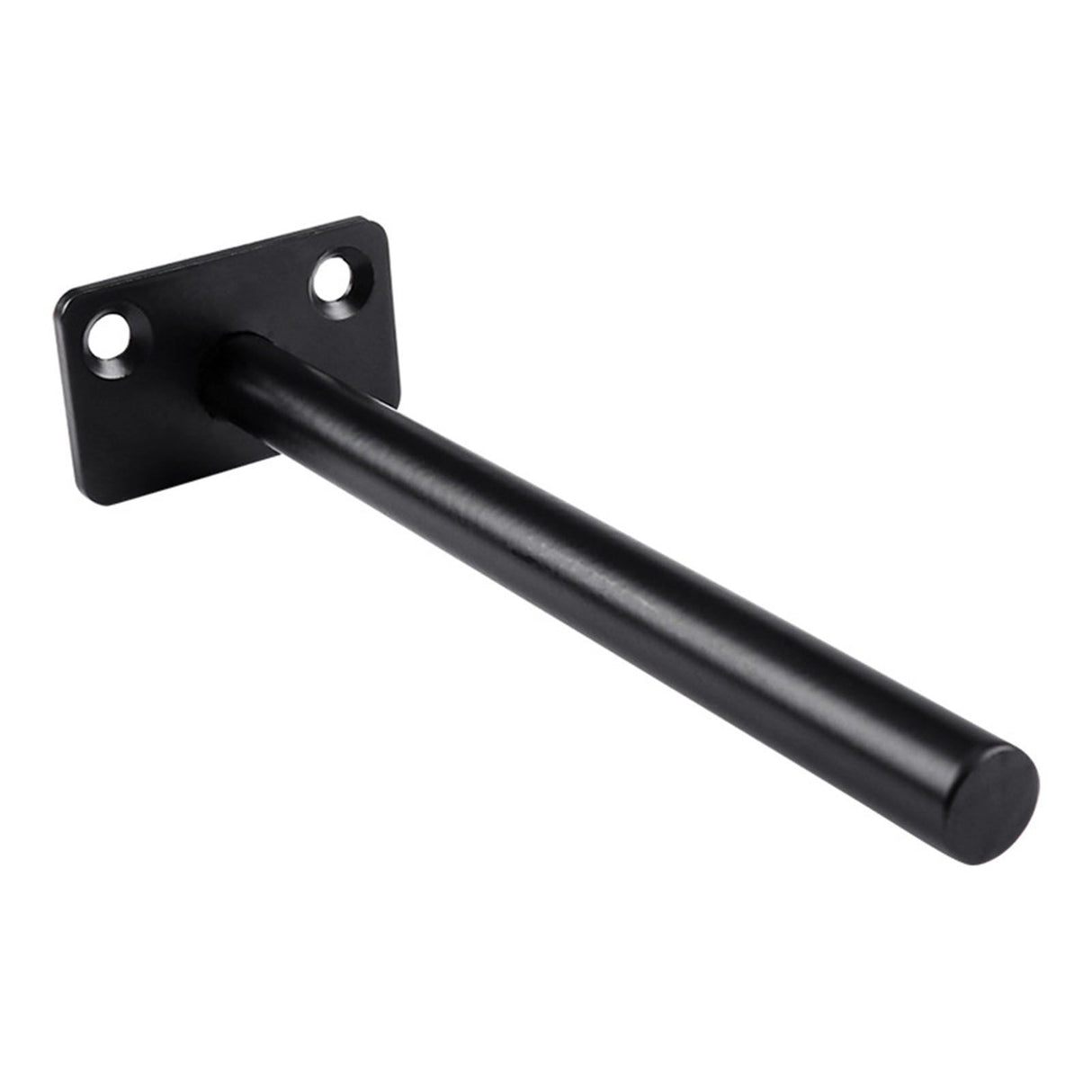 4 PCS Hidden Floating Shelf Bracket Round Wall Mount Shelf Supports Invisible Fixed Floating Holder A 01 2 Holes Black 150mm