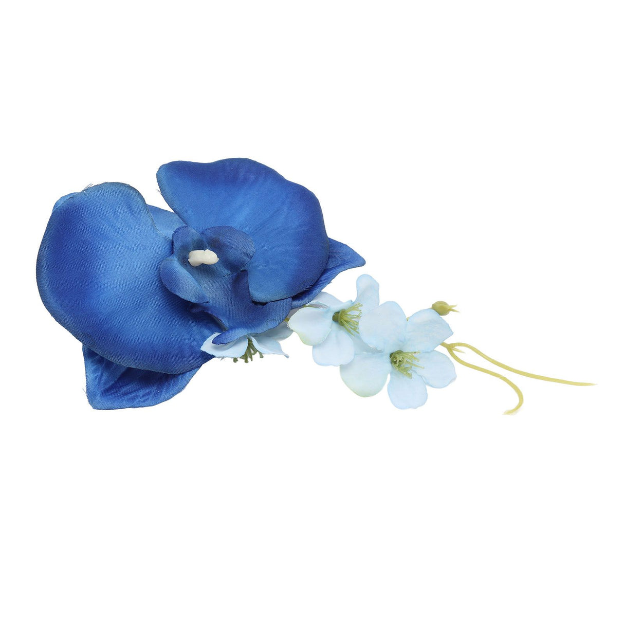 5 Pcs Groom Boutonniere Elegant Men Wedding Flower Lifelike Permanent Reusable Artificial Brooch Flower Blue