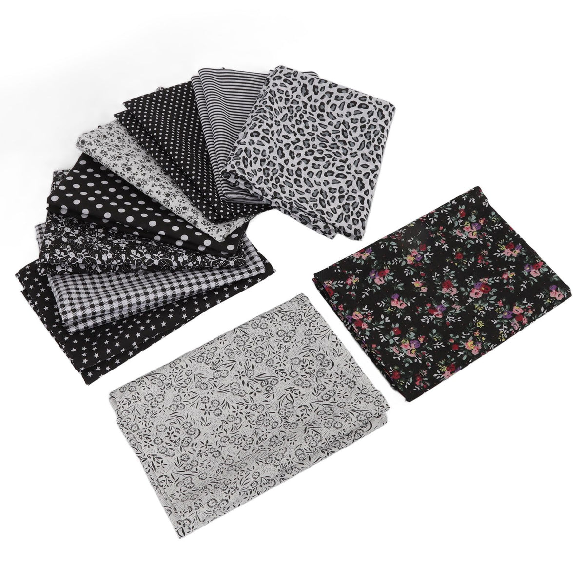 Craft Fabric Soft Prevent Pilling Printing Cuttable Cotton DIY Sewing Fabric Cloth for Quilting Scrapbooking 10 Colors