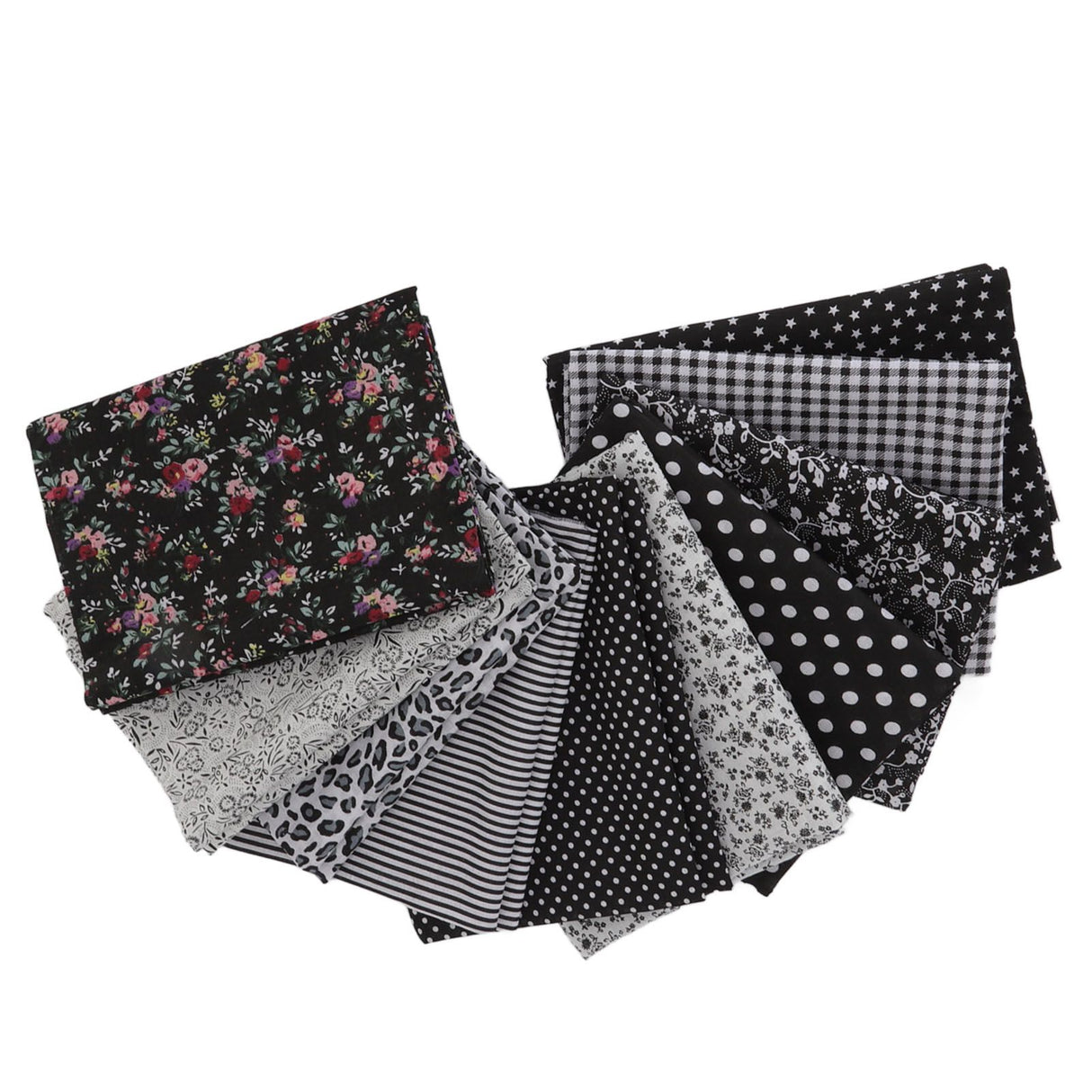 Craft Fabric Soft Prevent Pilling Printing Cuttable Cotton DIY Sewing Fabric Cloth for Quilting Scrapbooking 10 Colors