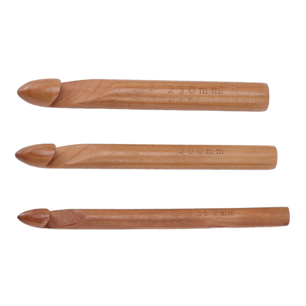 Single Head Wooden Crochet Hooks 25mm 20mm 15mm Crochet Hook for Sweaters Hats Scarves Gloves