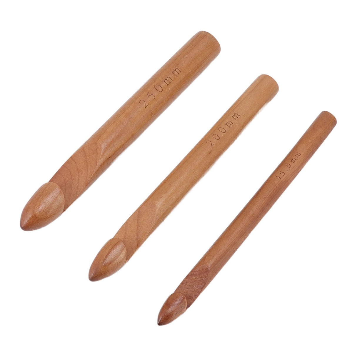Single Head Wooden Crochet Hooks 25mm 20mm 15mm Crochet Hook for Sweaters Hats Scarves Gloves