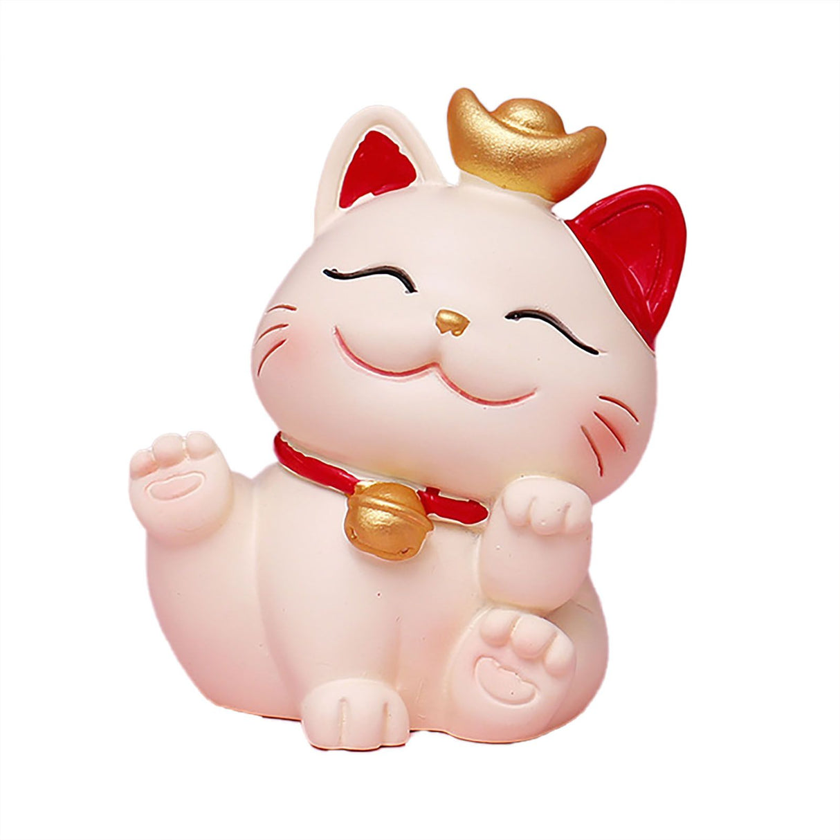 Lucky Cat Ornament Synthetic Resin Fortune Cat Statue Decoration for Home Living Room SJ0001 1