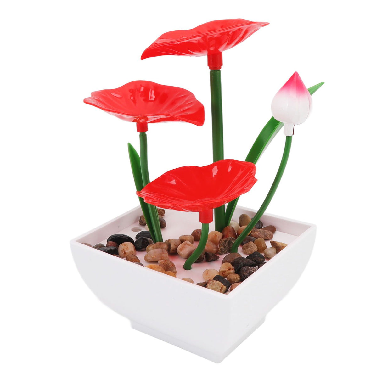Desktop Fountain Ornament Indoor Small DIY Tabletop Circulating Waterfall Decoration for Office Living Room AU Plug 220-240V