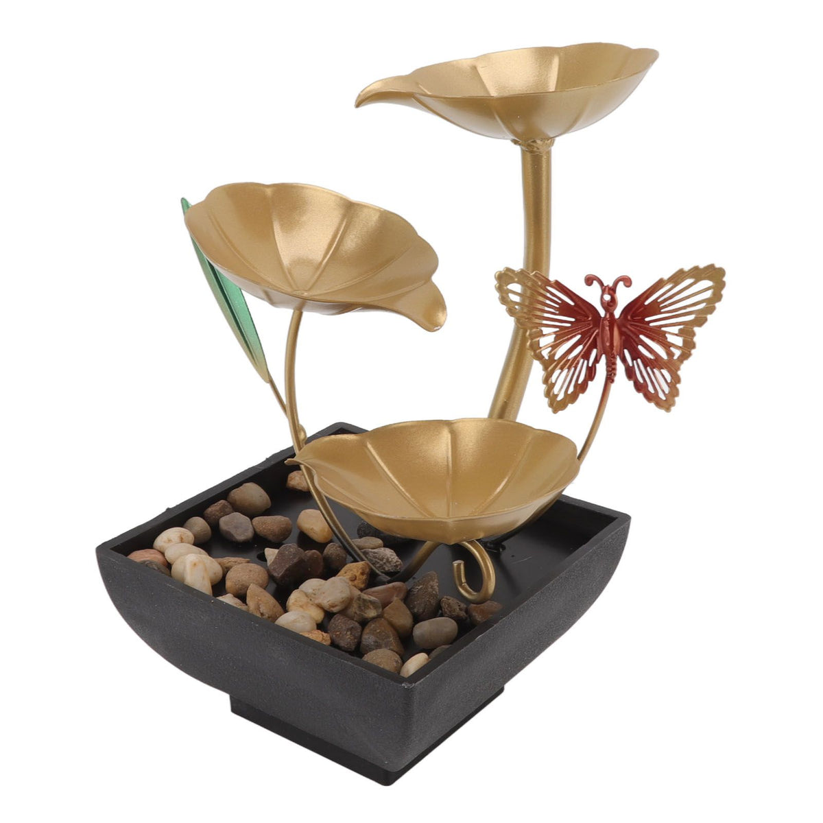 Tabletop Fountain Small Circulating Water Ornaments Indoor Waterfall for Office and Living Room AU Plug 220-240V