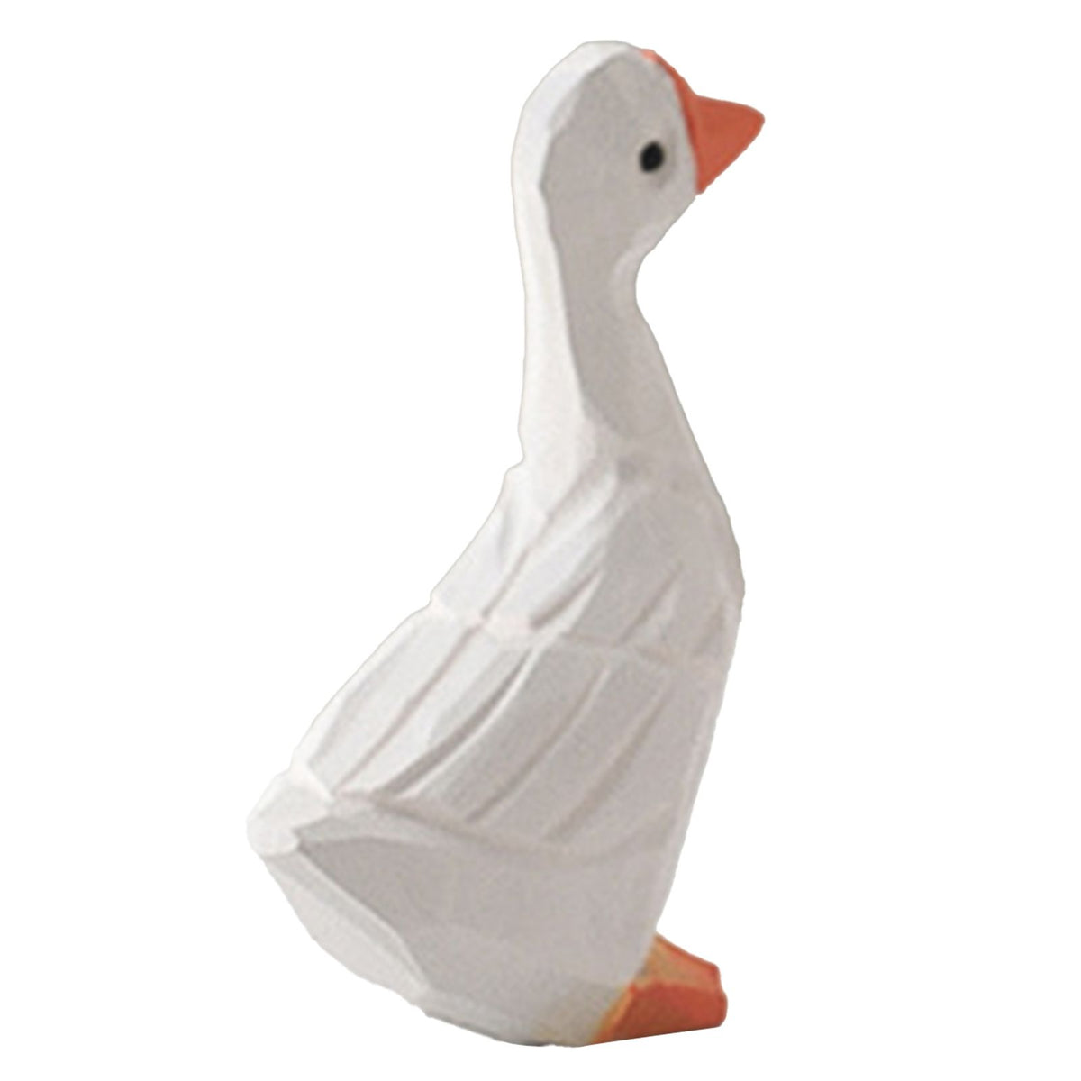 White Duck Ornaments Gypsum Lifelike Duck Figurine Decoration for Home Shooting Props