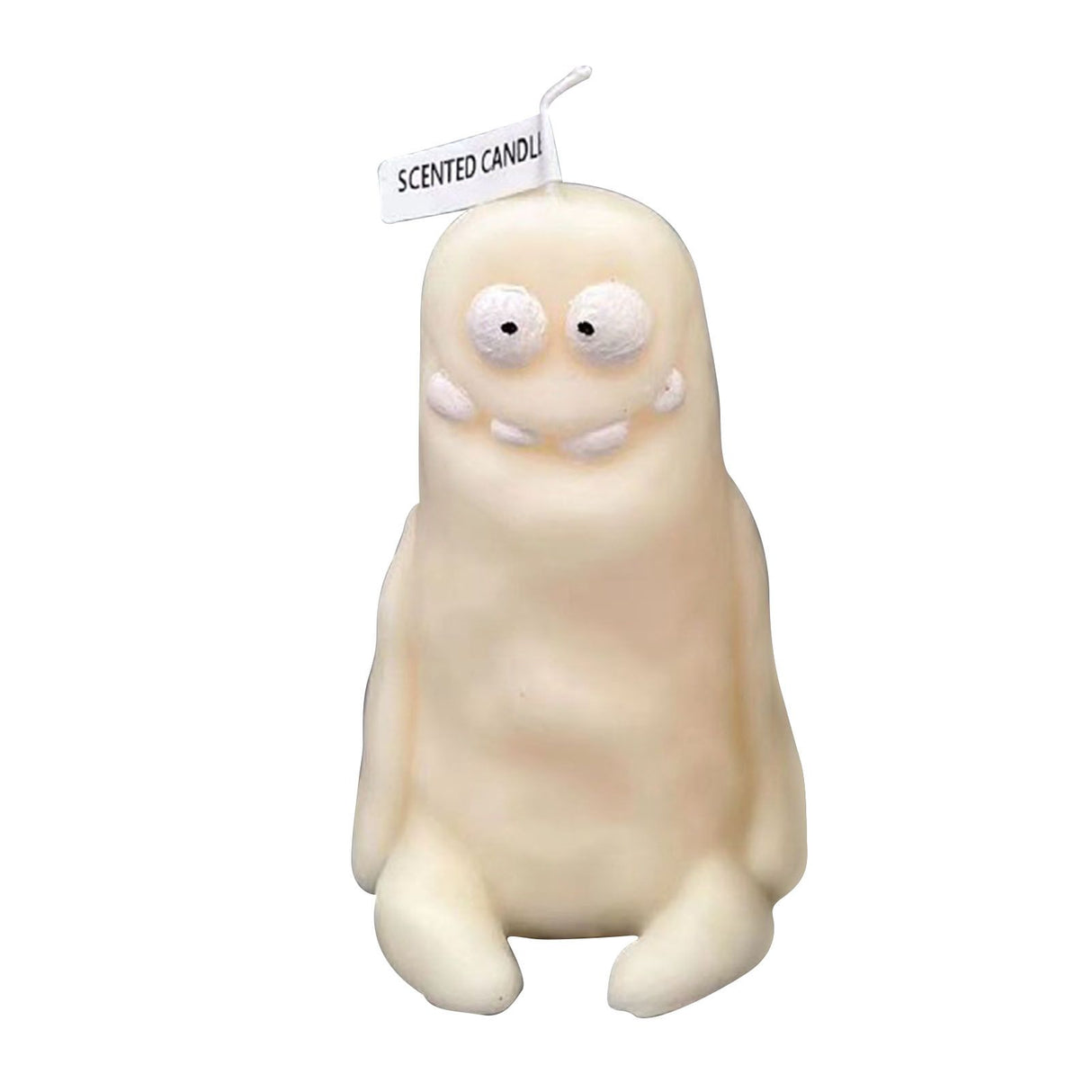 Clay Man Shaped Candle Cartoon Fragrant Candles Funny Ugly Cute Candle Souvenirs Thin White