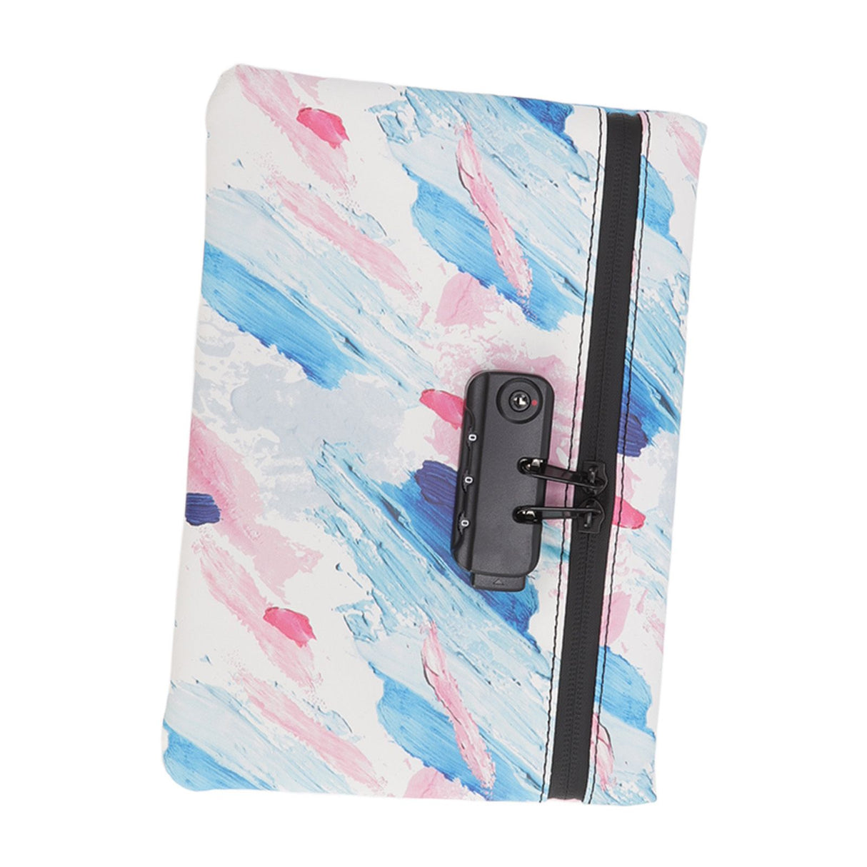 Smell Proof Bag PU Leather Reinforced Stitching Waterproof Zipper Closure Odor Proof Pouch with Password Lock Colorful
