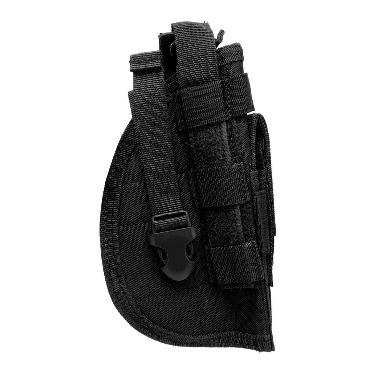 Concealment Holster Nylon Hip Holster with Adjustable Belt for MOLLE for Outdoor Training Camping Black