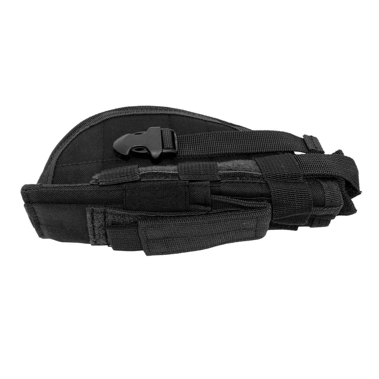 Concealment Holster Nylon Hip Holster with Adjustable Belt for MOLLE for Outdoor Training Camping Black