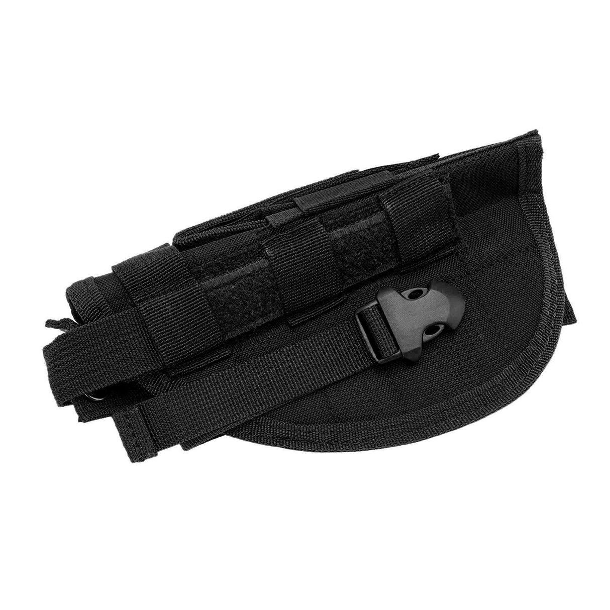 Concealment Holster Nylon Hip Holster with Adjustable Belt for MOLLE for Outdoor Training Camping Black