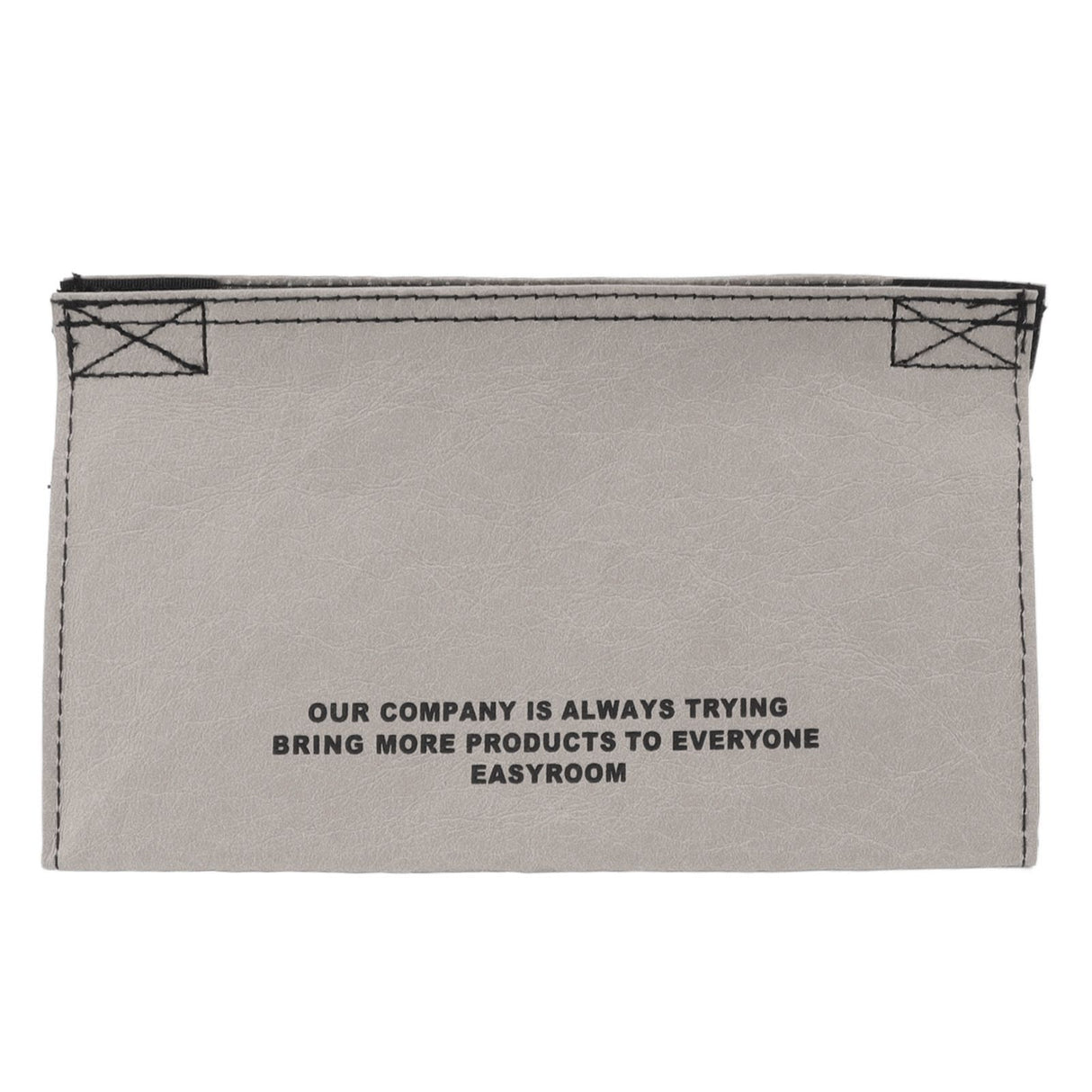 Tissue Box Cover Leather Tissue Dispenser Waterproof Simple Modern Style for Living Room Bedroom Grey