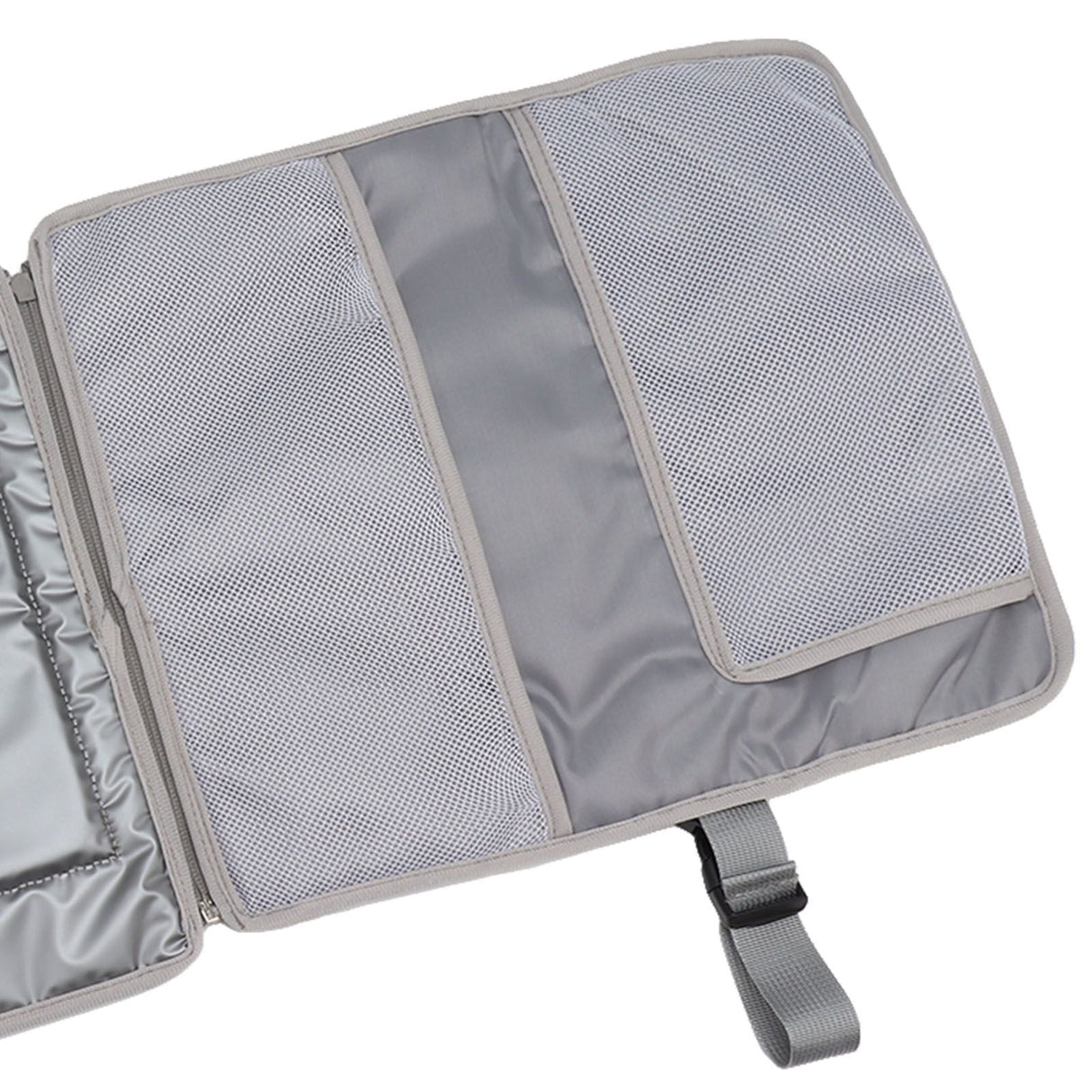 Portable Baby Diaper Changing Mat Foldable Multi Storage Pockets Soft Skin Friendly Oxford Cloth Diaper Changing Pad Gray