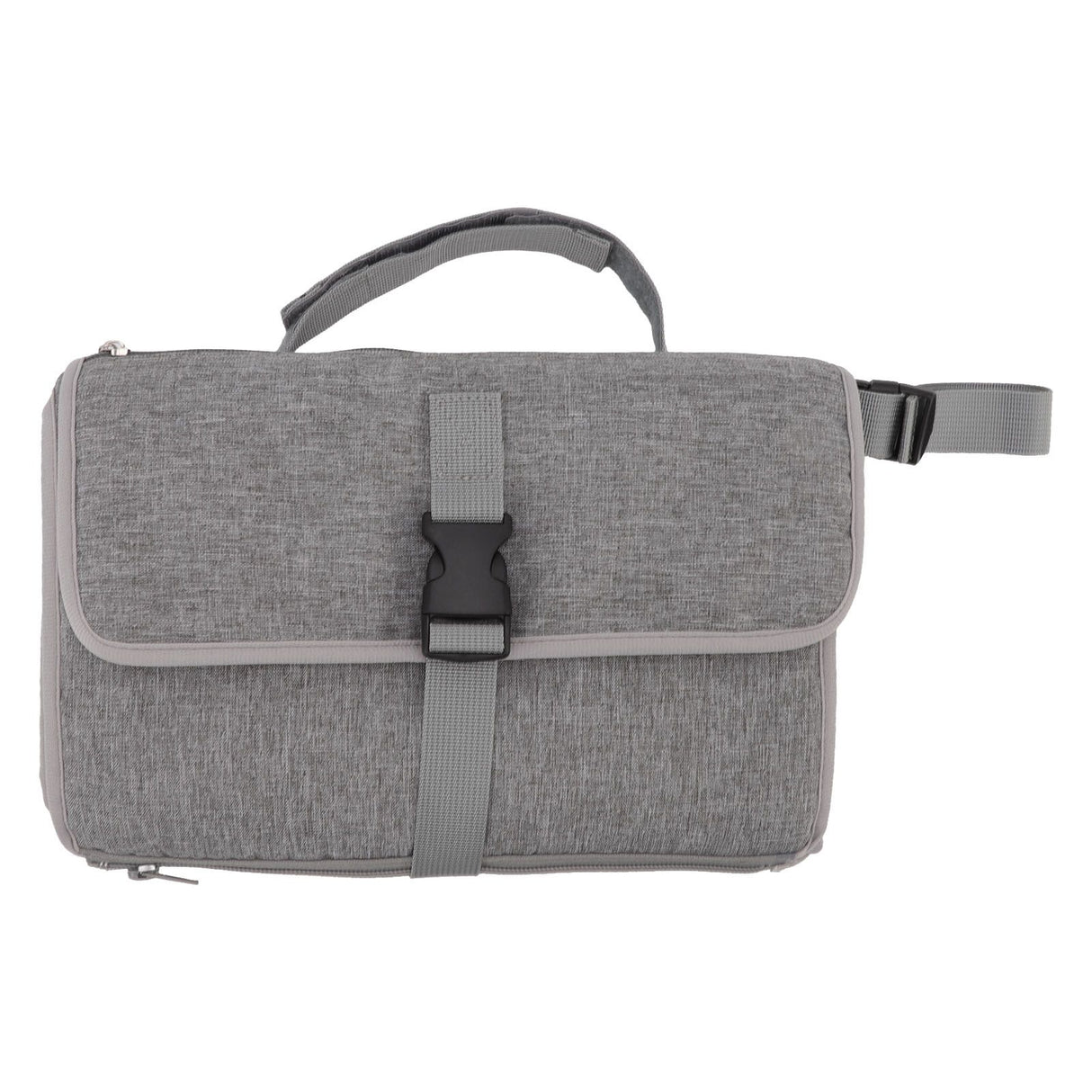 Diaper Pad Baby Changing Mat Mommy Bag with Handle Strap Foldable Detachable Travel Changing Pad Grey