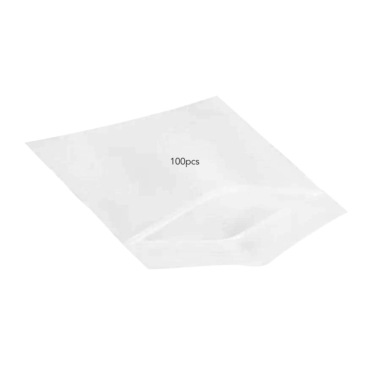 100pcs Snack Storage Bags Transparent Leakage Proof Thick Clear Zip PE Sealed Bags for Home Use