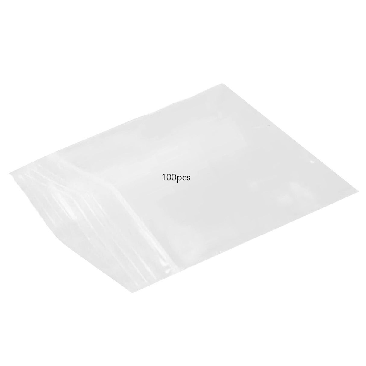 100pcs Snack Storage Bags Transparent Leakage Proof Thick Clear Zip PE Sealed Bags for Home Use