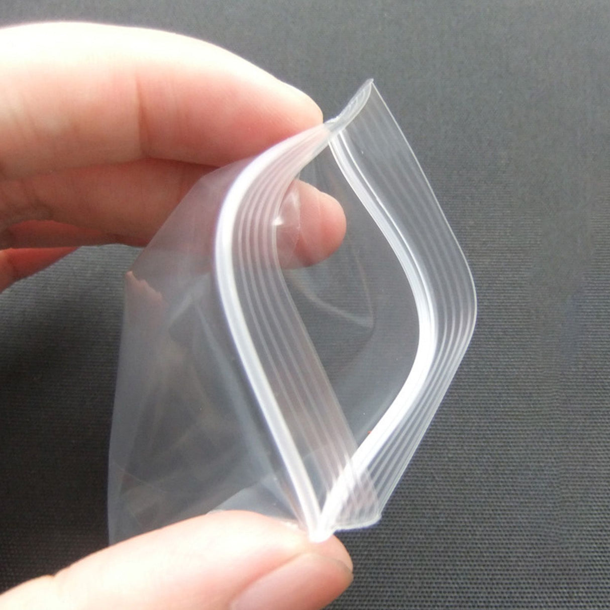 100pcs Snack Storage Bags Transparent Leakage Proof Thick Clear Zip PE Sealed Bags for Home Use