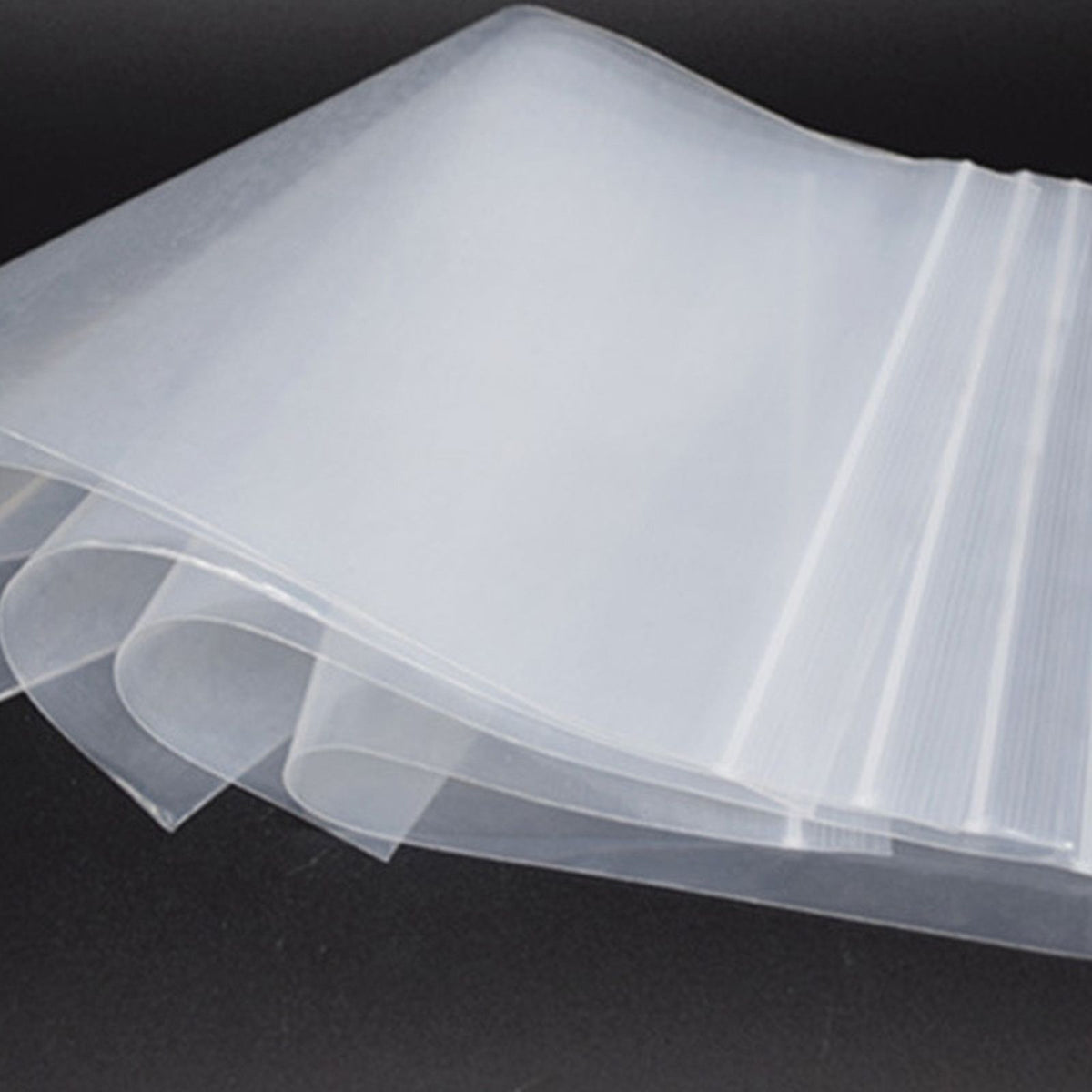 100pcs Snack Storage Bags Transparent Leakage Proof Thick Clear Zip PE Sealed Bags for Home Use
