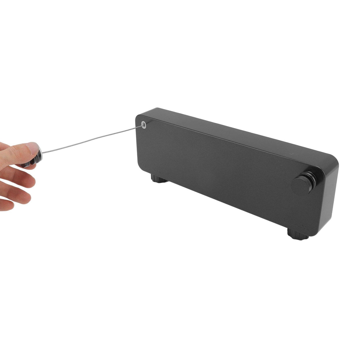 Retractable Clothesline 5.2 Meters Space Saving Safety Design Clothes Drying Line for Bathrooms Balconies Black