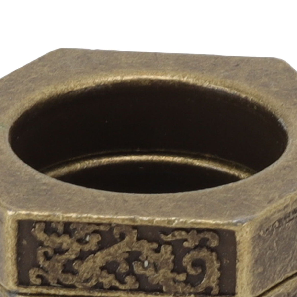 Defense Rings Aluminium Alloy Glossy Hexagonal Window Breaker for Emergency Defense Supplies Bronze