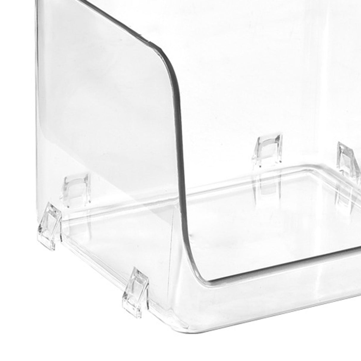 Cosmetic Display Case Multifunction Stackable Plastic Transparent Makeup Organizer for Home 15.5x15x12.8cm/6.1x5.9x5.3in