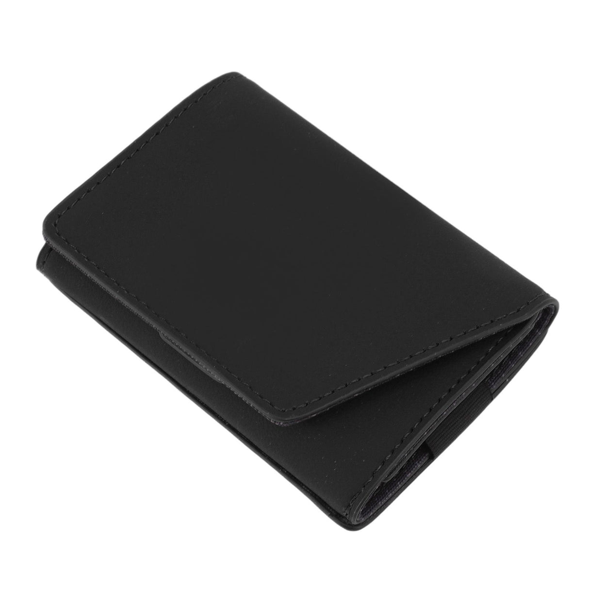 Minimalist Wallet Leather Credit Card Holder Coin Purse Portable Multi Function Card Holder Wallet for Men Women Black